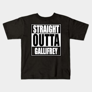 Straight Outta Gallifrey Kids T-Shirt